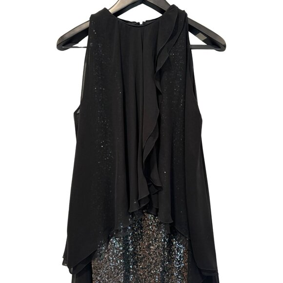 Talbot Runhof Silver Sequin Gown Full Slip Retails $2,234 Women's Size EU38/L - Picture 3 of 8